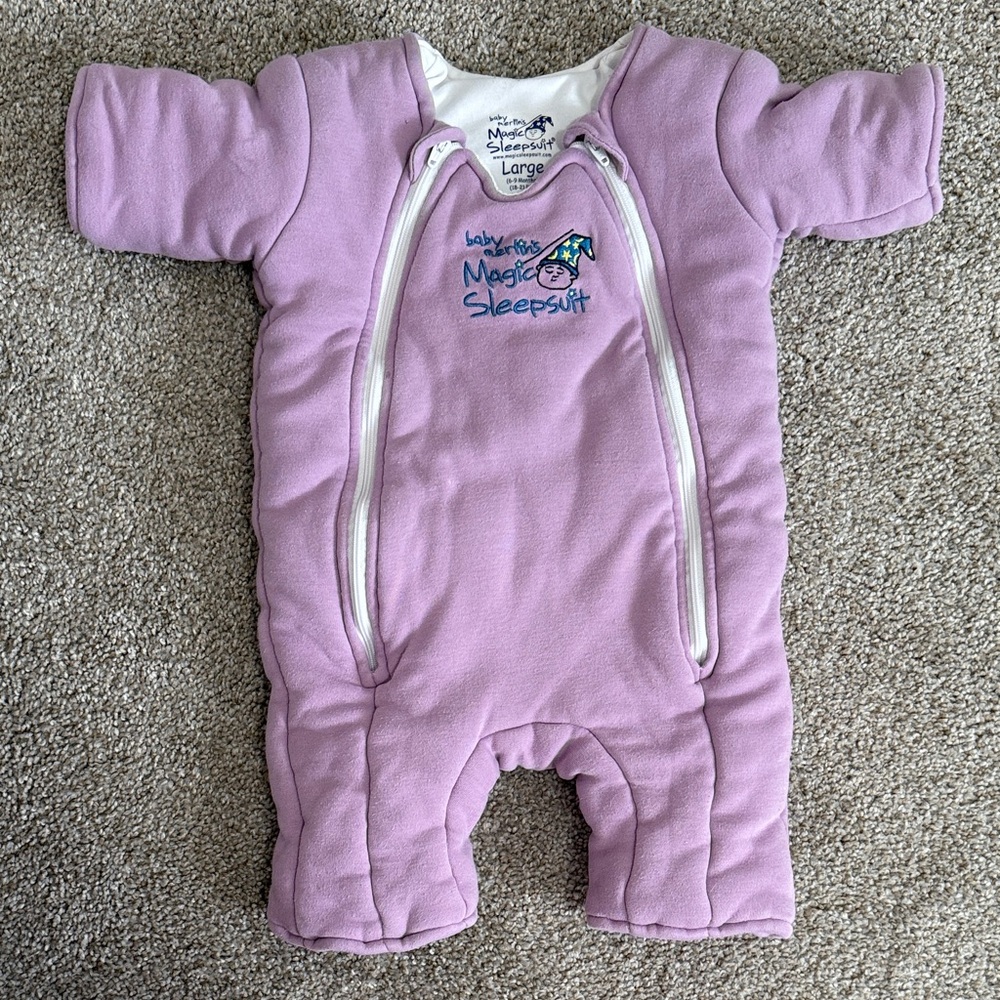 Baby Merlin’s magic sleepsuit -purple